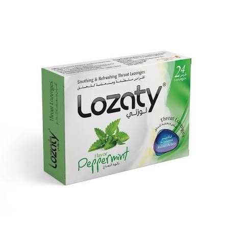 LozatyىThroat Lozenges Mint 24 Lozenges LozatyىThroat Lozenges Mint 24 Lozenges