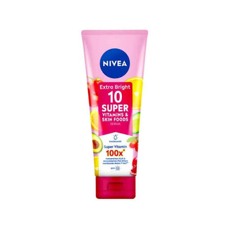NIVEA Extra Bright 10 Super Vitamins & Skin Foods Serum 180ml NIVEA Extra Bright 10 Super Vitamins & Skin Foods Serum 180ml