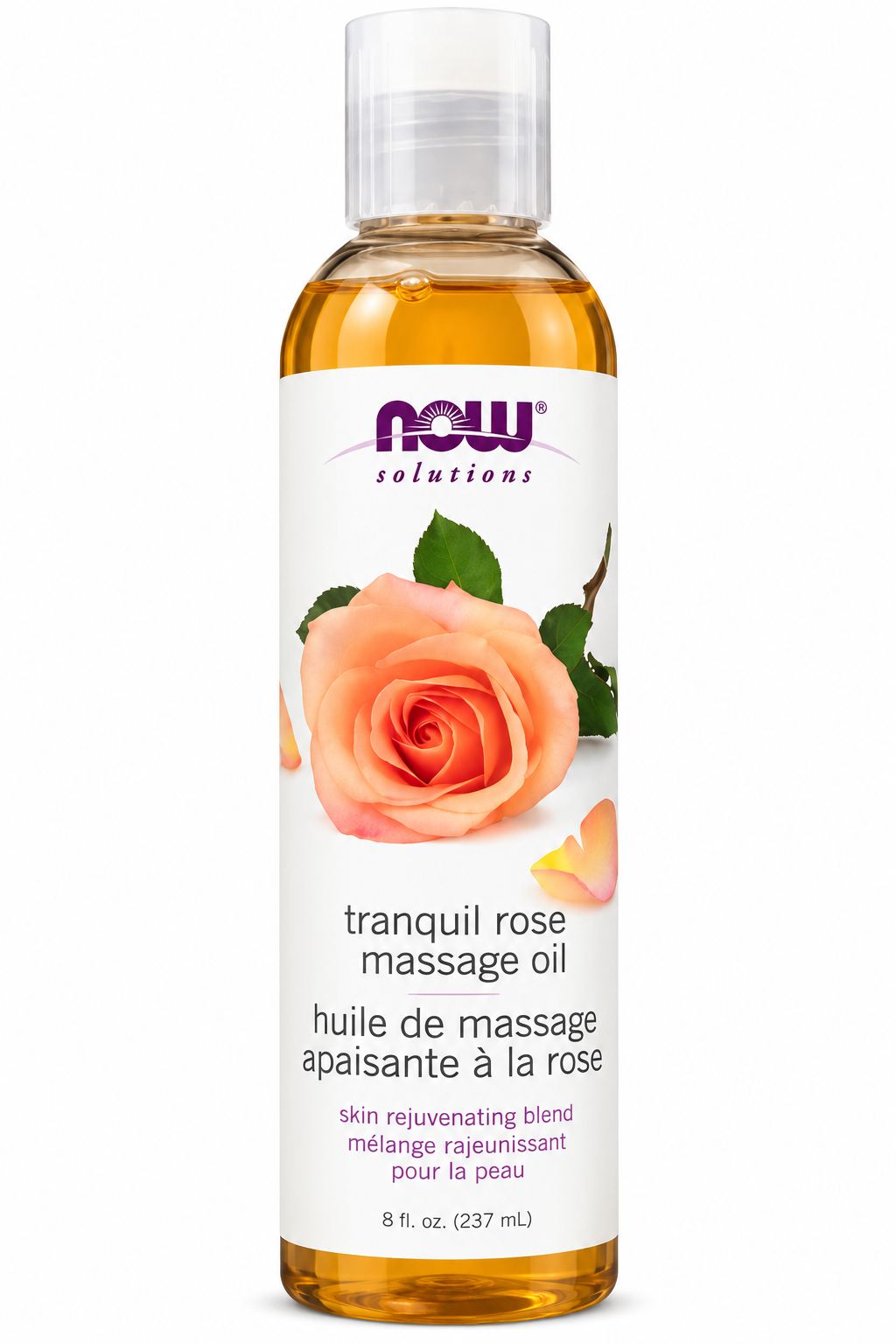 NOW_Tranquil_Rose_white_under_100KB NOW Solutions Tranquil Rose Massage Oil 237ml