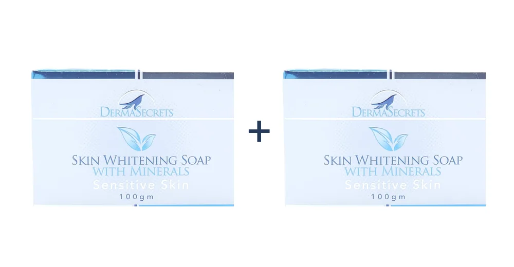 Offer Derma Secrets Skin Whitening Soap With Minerals 100g – Buy 2 Get 20% Off Offer Derma Secrets Skin Whitening Soap With Minerals 100g – Buy 2 Get 20% Off