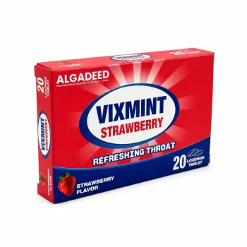 Vixmint Strawberry Refreshing Throat Lozenges 20 Lozenges